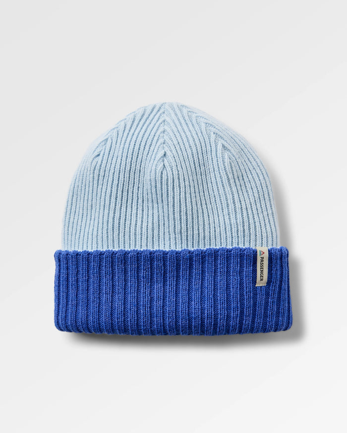 Outlook Reversible Beanie - Ice Blue / Electric Blue